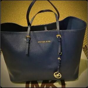 Michael Kors Blue Tote Bag